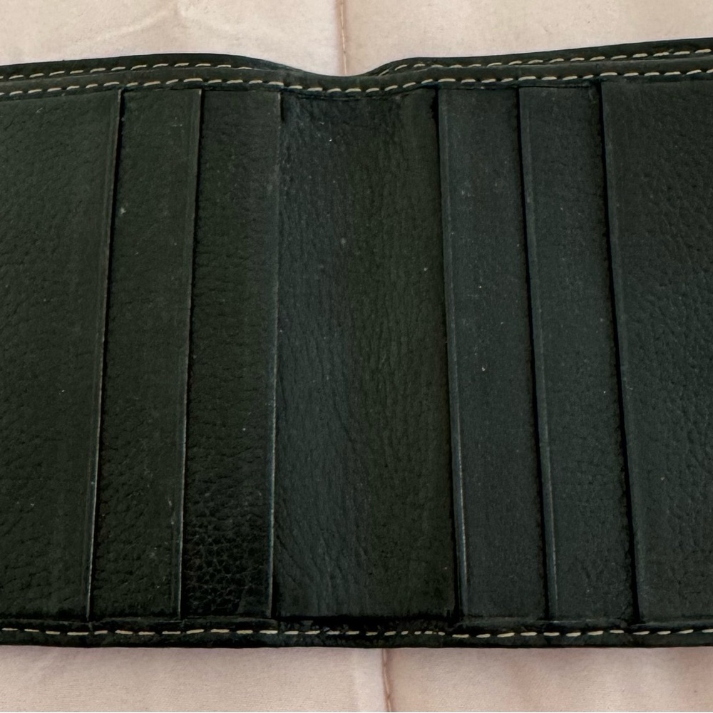 Bric's men’s Black genuine Leather bifold wallet, size 7x4 Made in Italy preppy - Picture 9 of 13